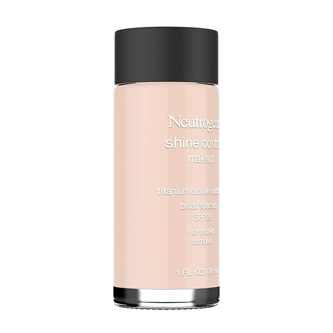 Neutrogena Shine Control Liquid Makeup Broad Spectrum Spf 20, Natural Ivory 20, 1 Oz.-BrightBean Baby