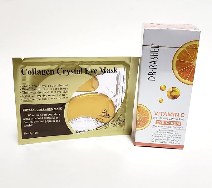 Vitamin C Eye Anti - Aging Serum Essence | Hyaluronic Acid and Collagen, Reduce Wrinkles, Remove Dark circles & Puffiness, Size (1.01 oz)-BrightBean Baby