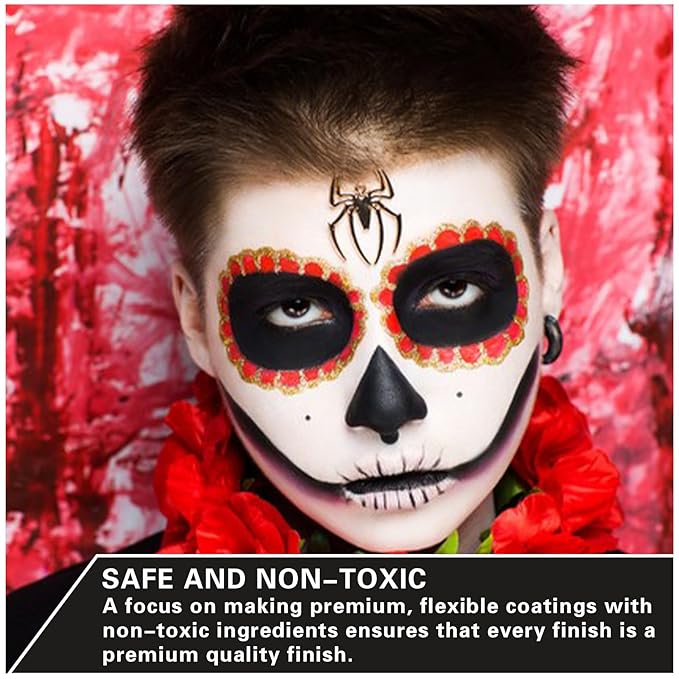 White Face Body Paint Halloween Cosplay Clown Zombie Costume Sfx Makeup Professional Oil Based Cream Face Paint Palette for Adults and Kids-BrightBean Baby