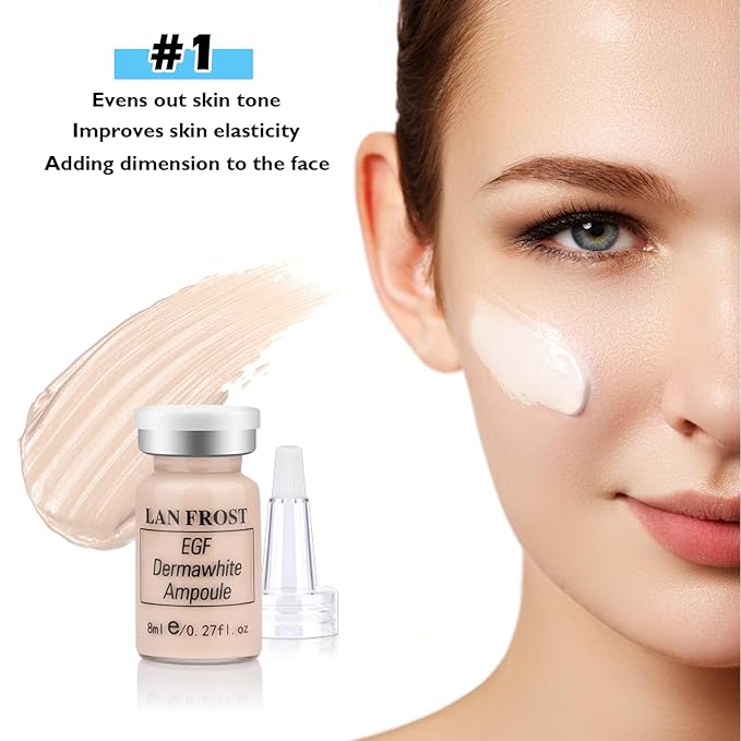 BB Pigment Serum Starter Kit Hyaluronic Acid Essence Foundation BB Facial Glow Skin Care Kit 0.27oz 12 Vials, Combined With Niacinamide and Peptides To Brighten Skin Tone Anti-Aging Foundation #1-BrightBean Baby