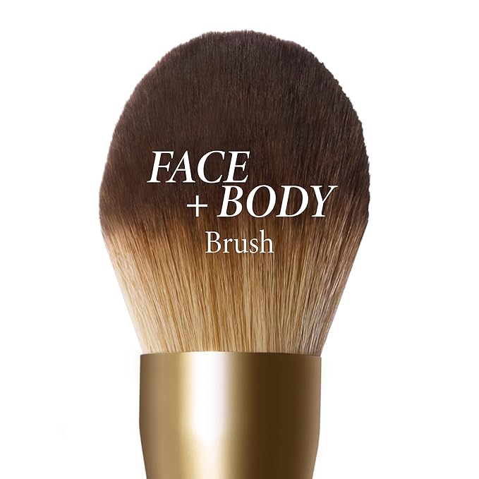LAURA GELLER NEW YORK Classic Bronzer Brush | Fluffy Powder Brush, Contour & Define, Vegan Bristles-BrightBean Baby