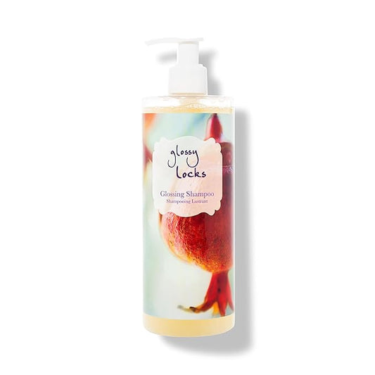 100% PURE Glossy Locks Glossing Shampoo Hair Wash Detox & Hydrate Shine Boosting Dry Dull Damaged Strands Avocado Butter & Seaweed Collagen Natural Care for Women & Men Vegan - 13.5 Fl Oz-BrightBean Baby