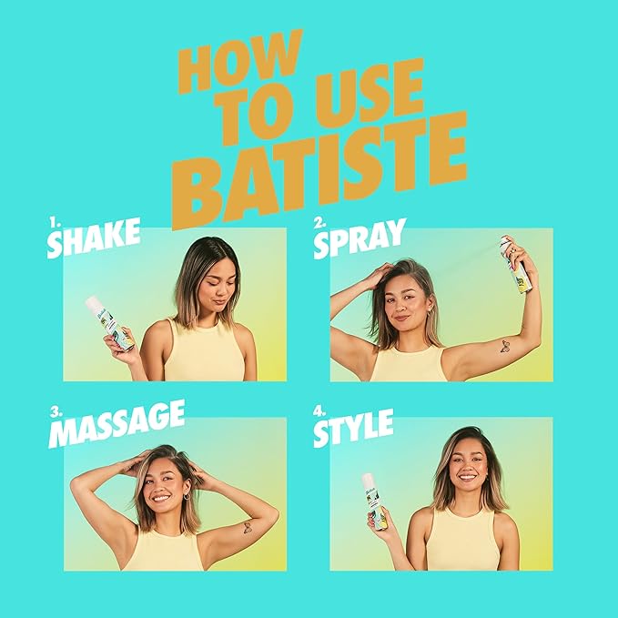 Batiste Dry Shampoo for Blonde Hair, Refresh Hair and Absorb Oil Between Washes, Waterless Shampoo for Added Hair Texture and Body, 5.71 oz-BrightBean Baby