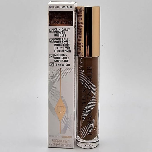 Charlotte Tilbury Beautiful Skin Radiant Concealer 17 Deep 0.25 oz-BrightBean Baby