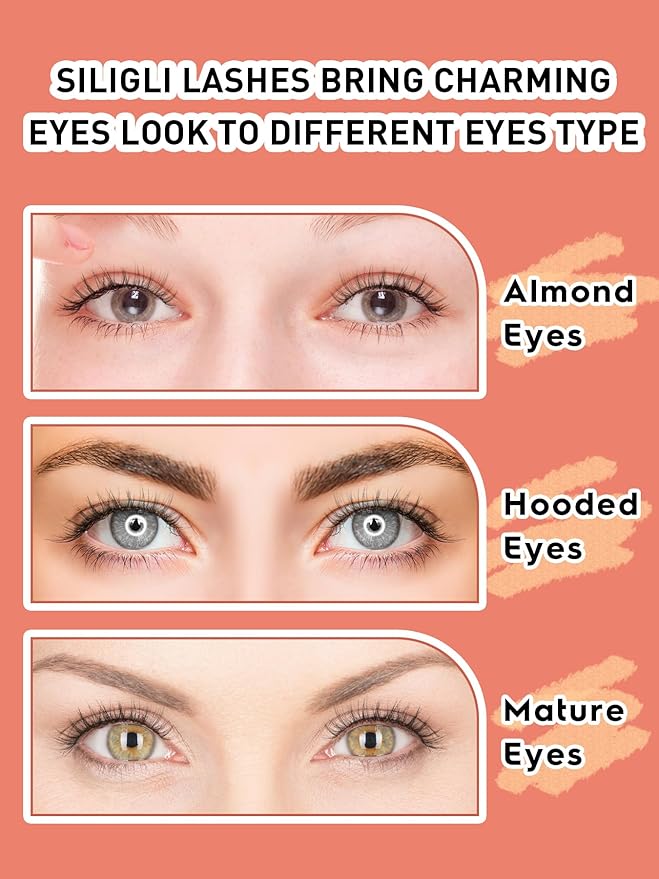 False Eyelashes Natural Look Wispy Lashes 10mm Short Lash C Curl 0.1MM Thin Band Lashes Pack Siligli Fake Eyelash 7 Pair-BrightBean Baby