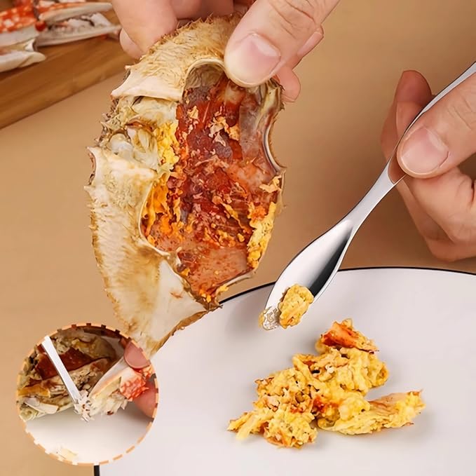 ACCUFINE Crab Crackers and Tools Red in Case Set for Party Crab Scissors for Cutting the Shell Lobster Crackers and Picks SetS with Carrying Case Seafood Scissor Shrimp (red)