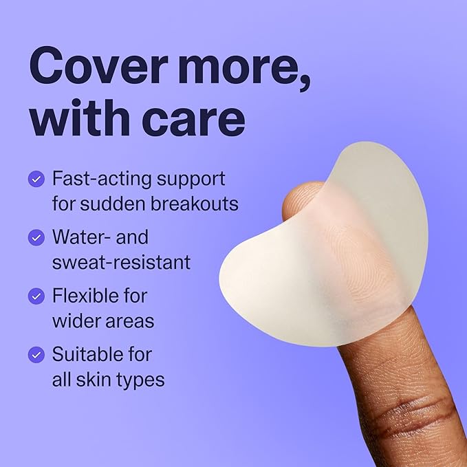 Curology Emergency Spot Patch Clusters for Breakouts, Fast Acting Large Hydrocolloid Pimple Patches for Face, Oil Absorbing, 14 Count-BrightBean Baby