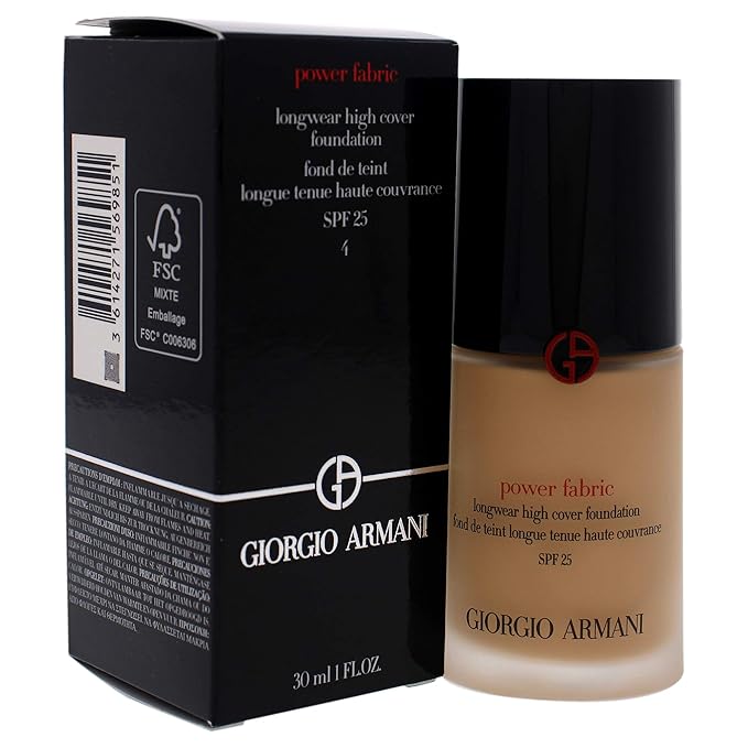 Giorgio Armani Power Fabric Longwear High Cover Foundation SPF 25-4 Women Foundation 1 oz-BrightBean Baby