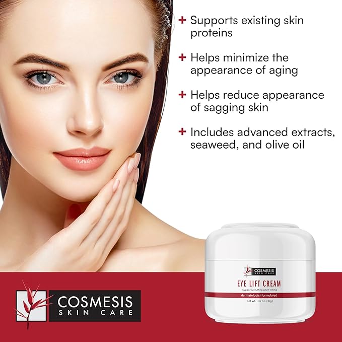 Eye Lift Cream - Lifts & Firms, Promotes Collagen & Elastin Formation, Minimizes Aging - 0.5 fl oz - Cosmesis-BrightBean Baby