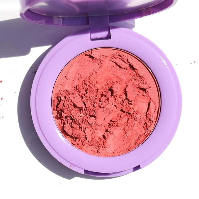 Half Caked In Bloom Powder Blush | vegan & cruelty-free, fragrance-free, highly pigmented, primer-infused | 3.8g (Freshly Squeezed)-BrightBean Baby