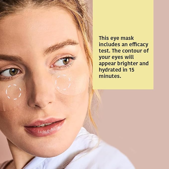 Eye Masks for Anti-Fatigue & Illuminating, Pack of 5 Pairs - Reduces Dark Circles, Puffiness - Hydrating with Vitamin C, Cucumber, Hyaluronic Acid - Vegan, Cruelty-Free Skincare Treatment-BrightBean Baby