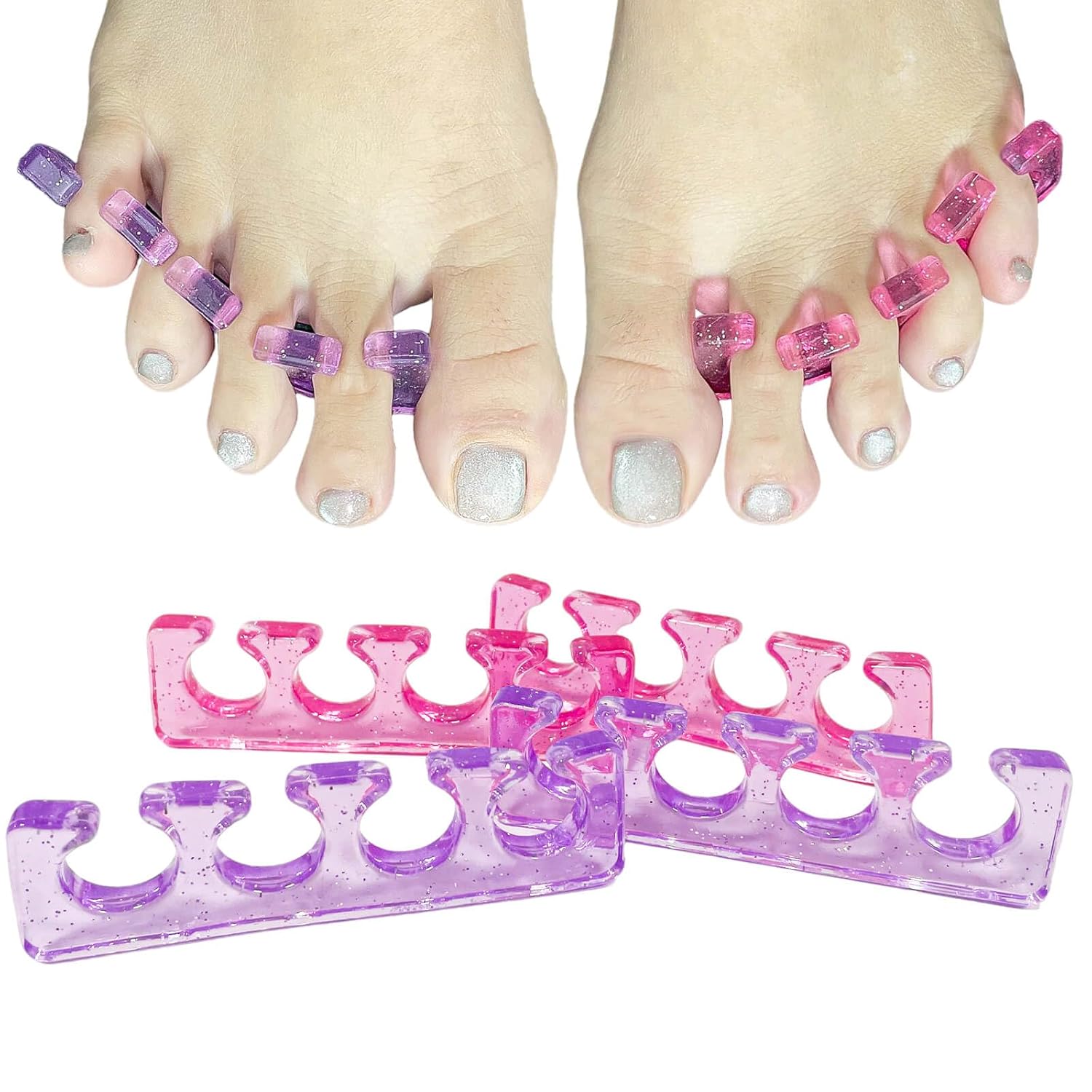 SUNFATT Toe Separators,Toe Spacers for Women,Toe Separators Use for Separation of Toenails or Nails as Well as Polishing of Nail Polish.(Thin)-BrightBean Baby