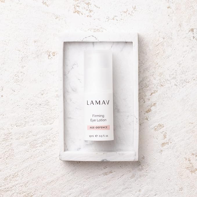 LAMAV Firming Eye Lotion - 7 Potent Actives, Anti-wrinkle Properties, Increases Skin Firmness, Anti-Aging Eye Cream, Cruelty-Free, Reduces Dark Circles-BrightBean Baby