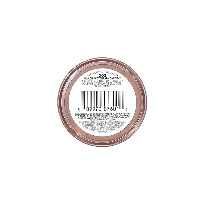 Revlon PhotoReady Candid Setting Powder, with Anti-Pollution, Antioxidant Ingredients, without Parabens, Pthalates and Fragrances; Shade 003 .34 Fluid Oz-BrightBean Baby