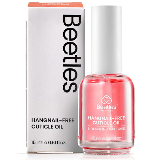 Beetles Cuticle Oil for Nail & Cuticle Care, 15ml Natural Rose Smell Oil with Vitamin E Nourish Condition Dry Stronger Nails SPA & Hand Manicure DIY Salon Needs Gifts for Her Women-BrightBean Baby