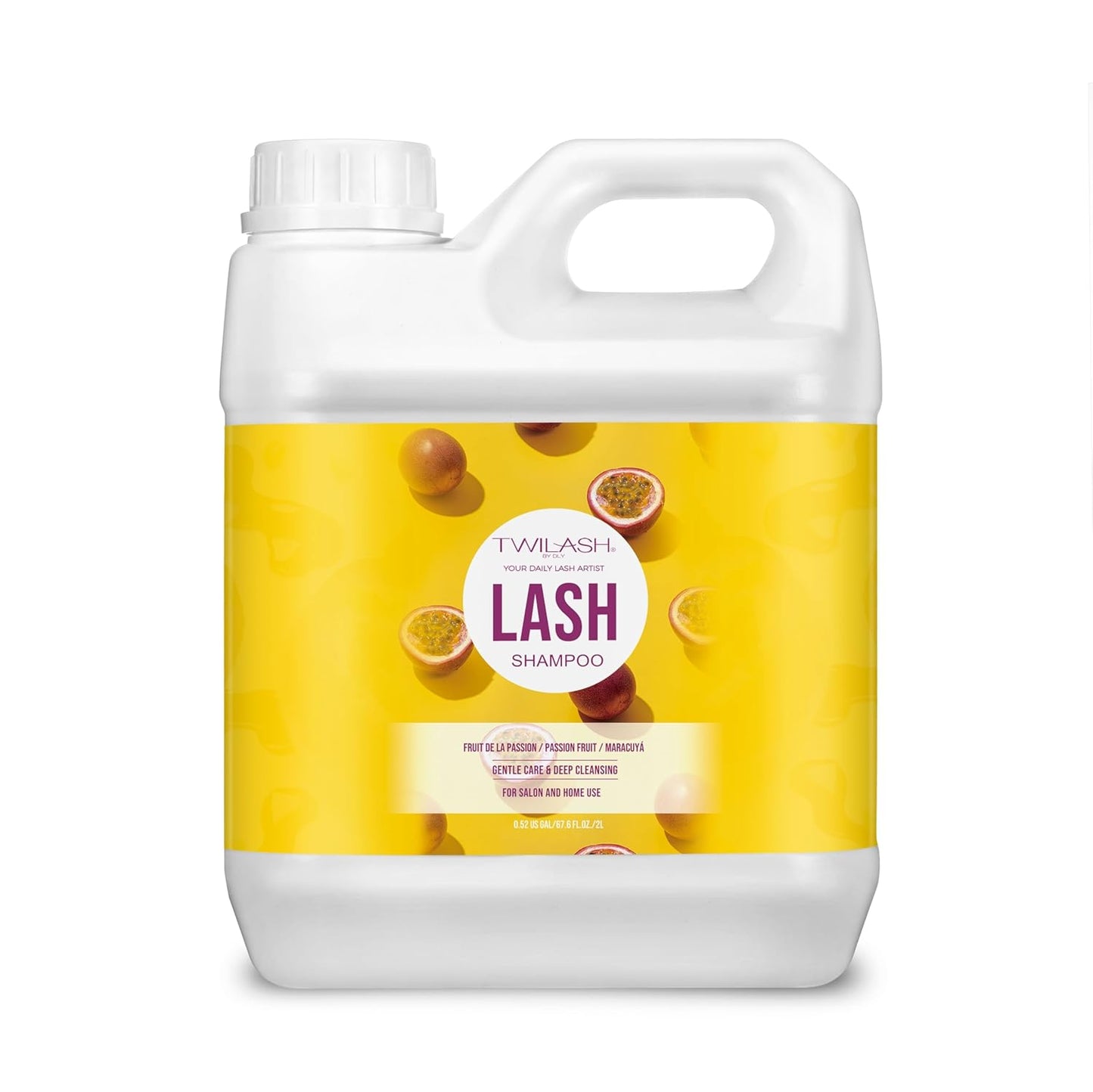 Lash Shampoo Bulk, Eyelash Cleanser for Extensions 2 Liters, Non-irritating or Burning Eyelid Foaming Cleanser for Professional Salon and Home Use (Passion Fruit-2L)-BrightBean Baby