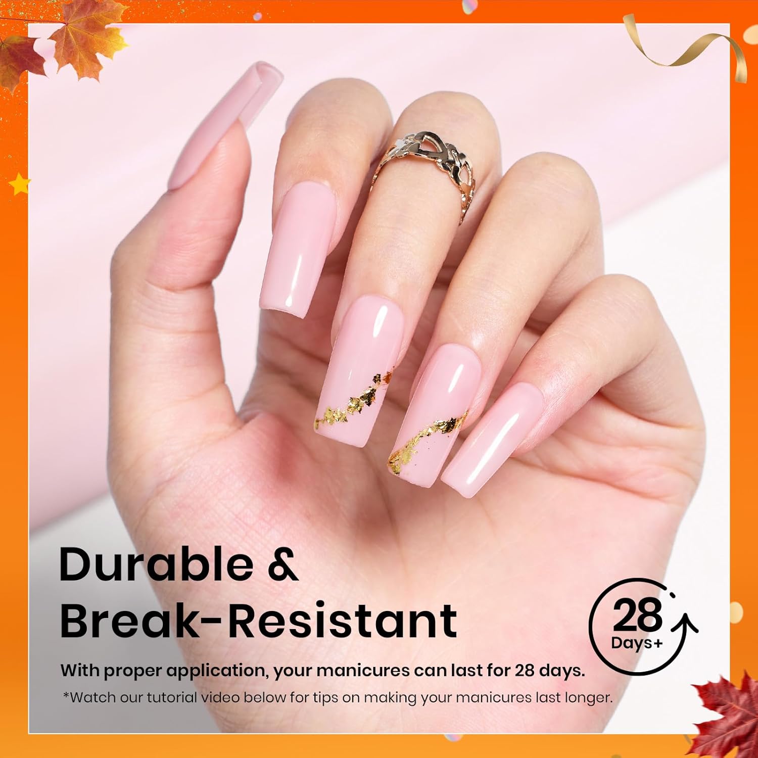 Beetles Nail Tips Medium Square 576Pcs 12 Sizes - Pre-Etched Soft Acrylic Nail Tips Half Matte False Nails Nail Art Full Cover Press Ons Nail Extensions Gift Set Home DIY Nail Salon-BrightBean Baby