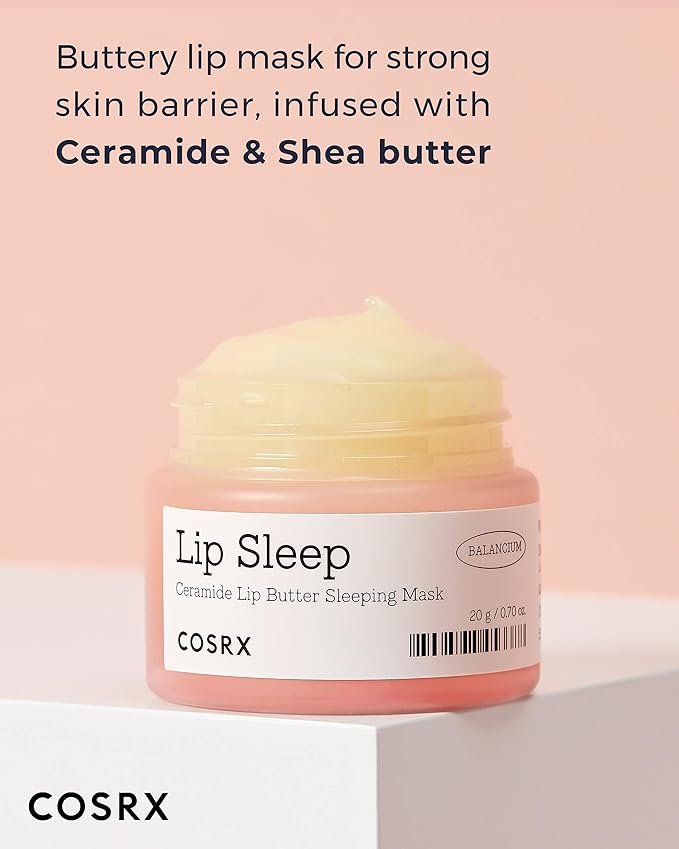 COSRX Lip Care Balm for Dry Chapped Lips, Enriched with Shea Butter, Sleeping Mask, Korean Skincare, Animal Testing-Free, Artificial Fragrance-Free, Parabens-Free (Lip Butter)-BrightBean Baby