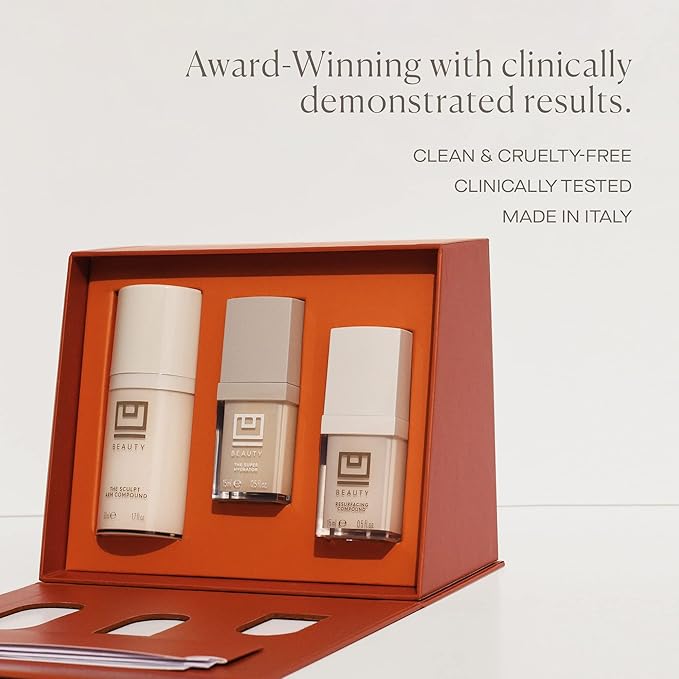 U Beauty Preface Kit | Skin Care Gift Value Set with Retinol, Vitamin C Serum Anti-Aging Essentials Skin Tightening Arm Cream + Facial Hyaluronic Acid Morning and Night - 2.7oz (Set of 3)-BrightBean Baby