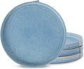 Stone Lain Bao 4-Piece Salad Plate Set Stoneware, Blue