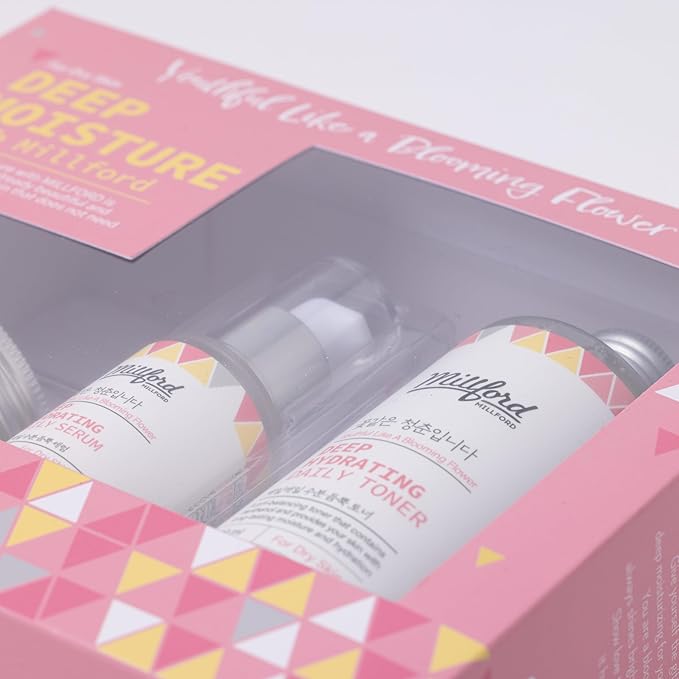 Deep Moisture Skincare Set with Panthenol and Hyaluronic Acid for Dry Skin, Moisturizing, Hydrating, Soothing, Face Moisturizing Set, Korean Skin Care, Gift Set-BrightBean Baby