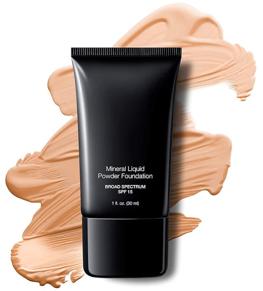 Jolie Mineral Liquid Powder Foundation SPF 15 1 Fl. Oz. Hypoallergenic - For All Skin Types (Pale Beige)-BrightBean Baby