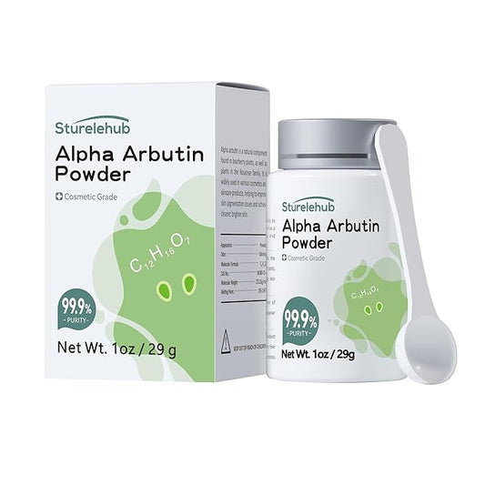 Alpha Arbutin Powder, 1OZ 99.9% Purity, Cosmetic Grade, Alpha Arbutin Powder for Homemade Cosmetics-BrightBean Baby
