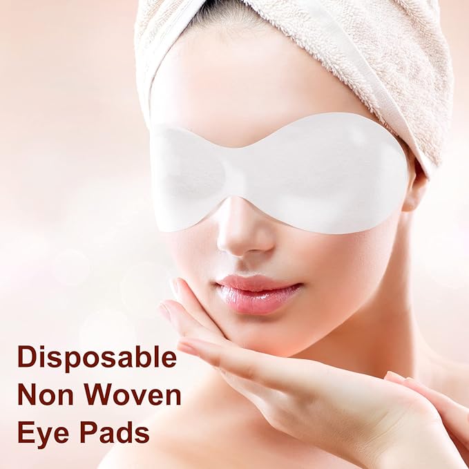 PAGOW 400 Sheets Disposable Non Woven Eye Care, Cotton Paper Facial Eye Pads Spa, DIY Clear Eye Mask Paper Beauty Sheets for Skincare Spa Wrap Moisture Retention-BrightBean Baby