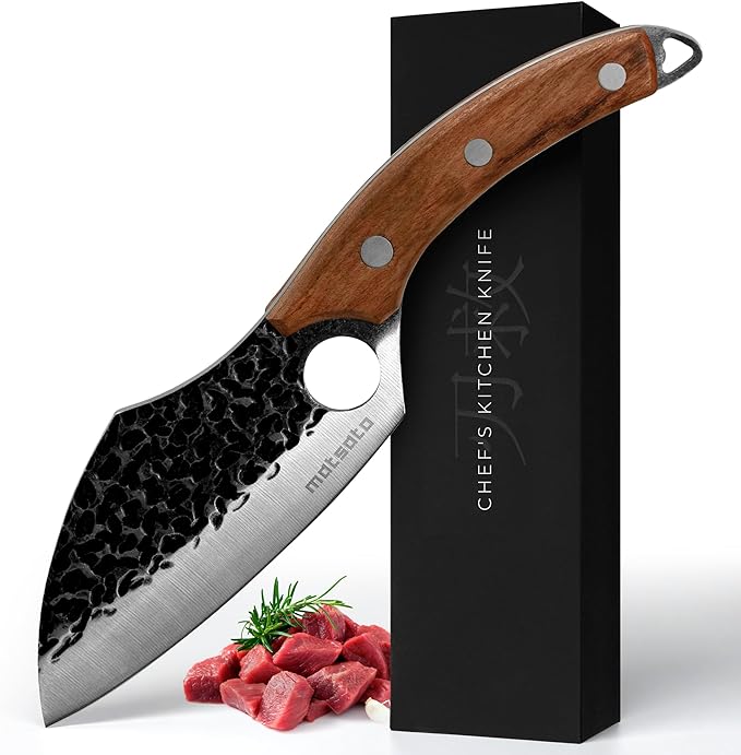 Matsato Chef Knife, Kitchen Japanese Steel Chefs Knife, Meat & Vegetables Cooking And Chopping Chef Knives, Cuchillos De Cocina - Kitchen Gifts, Womens, Dad Gifts for Christmas 4.53 Inches Blade