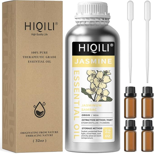 HIQILI 32 Fl Oz Jasmine Essential Oil - 1000ML-BrightBean Baby