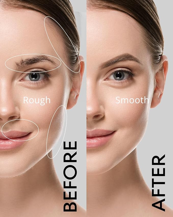 Rechargeable Facial Hair Removal for Women: 2-in-1 Electric Eyebrow and Facial Hair Removal Device - Suitable for eyebrows chin cheeks Features a built-in LED light-BrightBean Baby