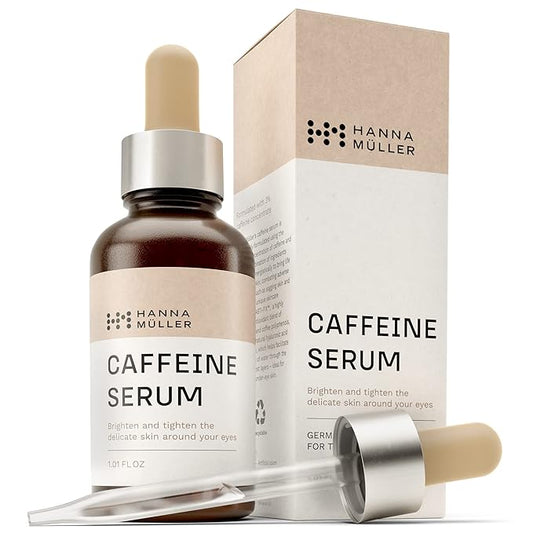Caffeine Eye Serum - Dark Circles Under Eye Care for Women, Ordinary Eye Serum to Brighten and Reduce Appearance of Puffy Eyes, Eye Bags, Fine Lines & Wrinkles, Eye Care, Eye Serum for Anti Aging-BrightBean Baby