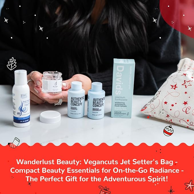 Jet Setter's Selfcare Essentials - Vegan Beauty Set Gift for Women - On-the-Go Skincare And Vacation Beauty Essentials - Compact Travel Size Beauty Products Gift Set - Great Christmas Gift for Her-BrightBean Baby