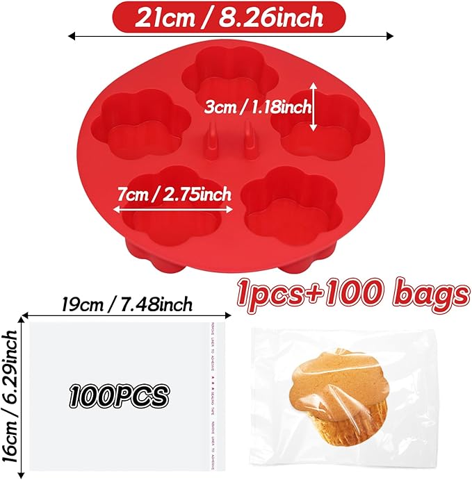 Silicone Air Fryer Muffin Pan Egg Bite Mold for Oven Baking,1 pcs With 100bags Mini Muffin Tins Cups Cake Pan Tray for Air Fryer Liners Basket Accessories Baking Muffin Cakes Pancake Quiche