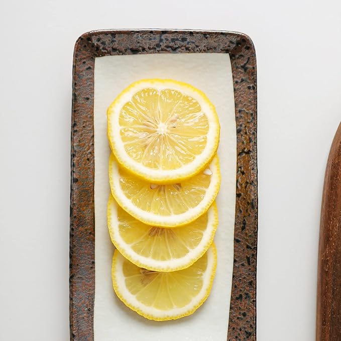 Stone Lain Lucy Porcelain 3-Piece Rectangle Serving Plate Set, Beige