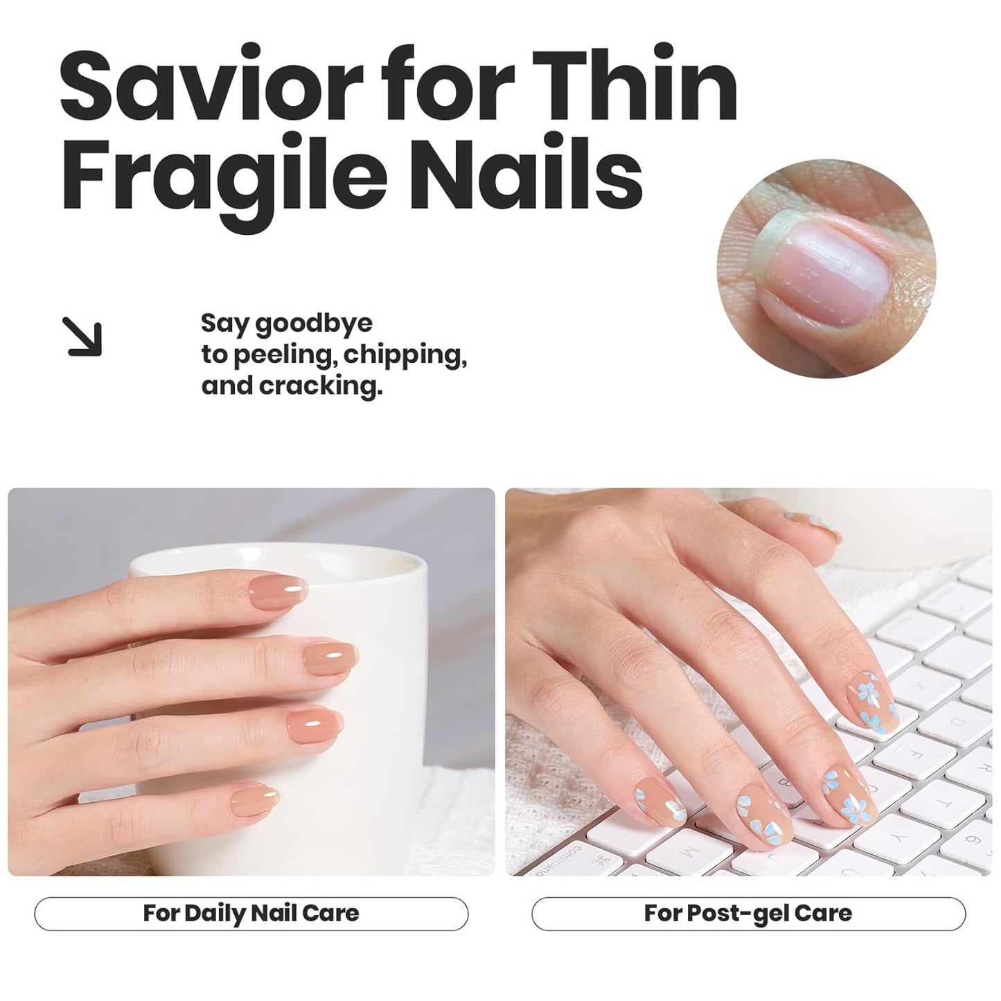 Bettles Jelly Nail Polish Set - Twilight Nude 6 Colors Quick Dry Nail Polish Kit Sheer Nude Pink Brown Regular Neutral Colors Nail Lacquer DIY Manicure Art Salon Fall Gift for Women-BrightBean Baby