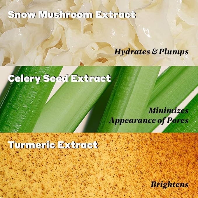 Volition Beauty Dewy Skin Kit Bundle with Celery Green Cream, Snow Mushroom Water Serum, Turmeric Brightening Polish | Age-Defies, Minimizes Pores & Brightens | Vegan, Paraben-Free & Cruelty-Free-BrightBean Baby