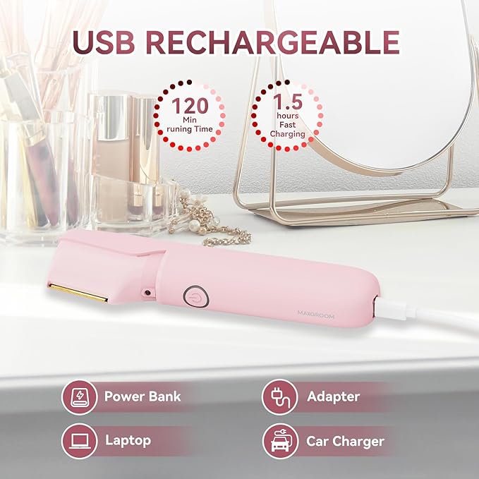 Women's Bikini Trimmer - Painless Body Shaver with Curved Single Blade, Waterproof for Sensitive Skin & Intimate Areas-BrightBean Baby