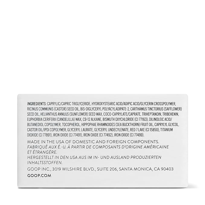 goop Beauty Cream Blush | Sheer Pop of Color for Lips & Cheeks | Vitamin C, Vitamin E, & Safflower Oil | Natural Makeup for Glowing Skin | Paraben & Silicone Free | 0.5 oz | Afterglow - Soft Berry-BrightBean Baby