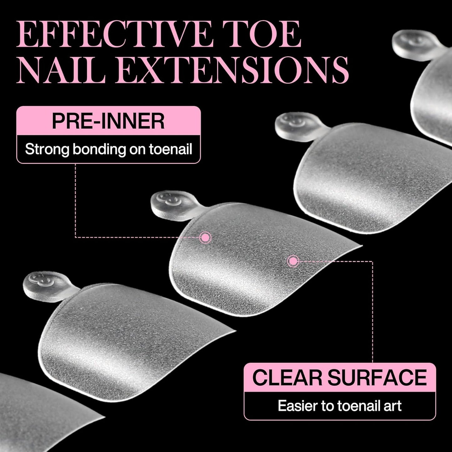 Square Toe Nail Tips, 240pcs Press On Toenails for Women Full Matte Wider Toe Nail Tips, 12 Size Full Cover Short Fake Toenail for Big Toe Nail Extensions Home DIY Nail Salon Soak Off-BrightBean Baby