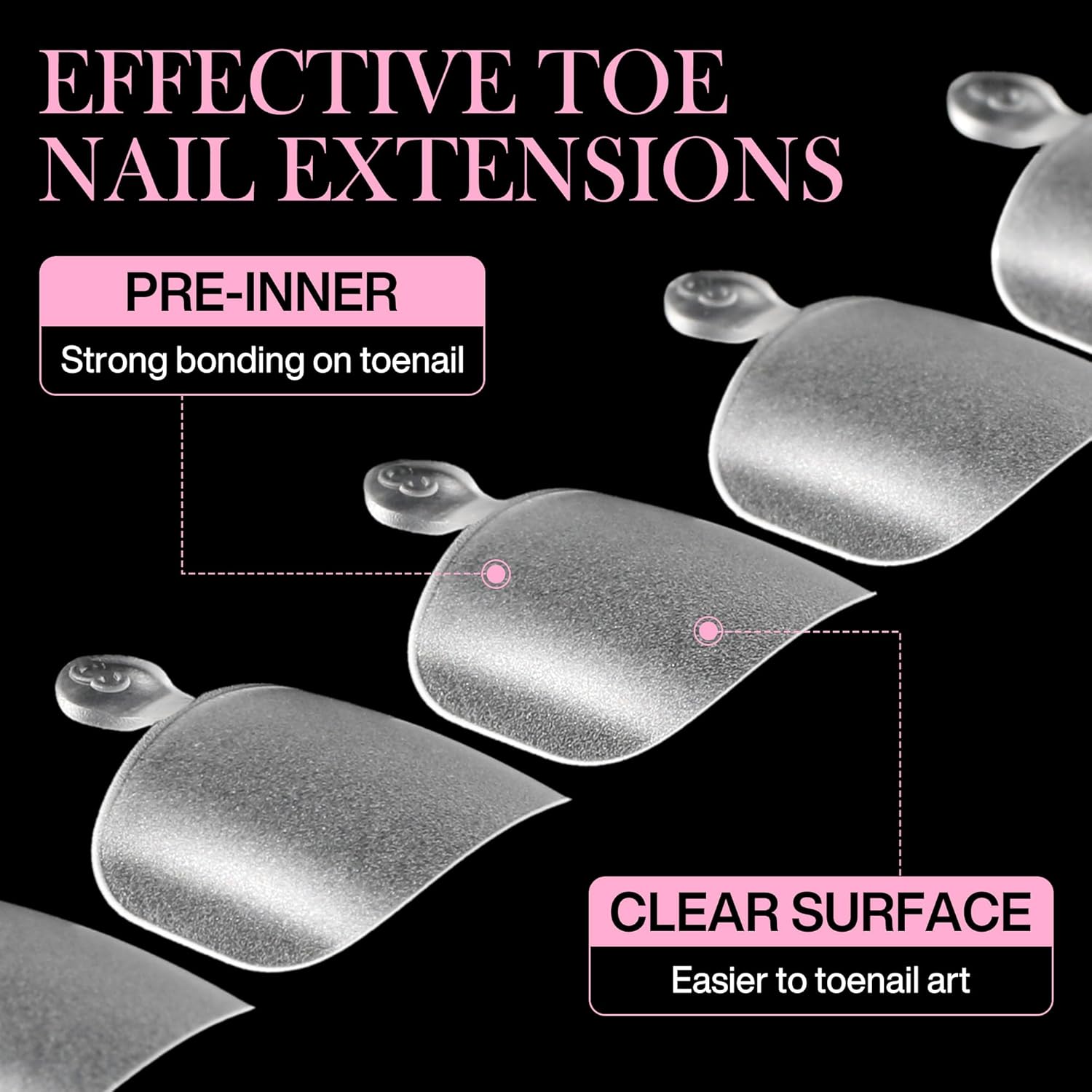 Square Toe Nail Tips, 240pcs Press On Toenails for Women Full Matte Wider Toe Nail Tips, 12 Size Full Cover Short Fake Toenail for Big Toe Nail Extensions Home DIY Nail Salon Soak Off-BrightBean Baby