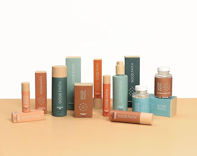 Good Faith - GOOD + Glowing Set - Brightening Skincare Value Kit - 3pcs Exfoliating Toner, Brightening Serum, Softening Moisturizer - Vegan - Cruelty Free-BrightBean Baby