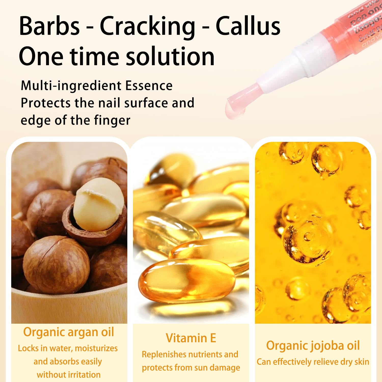 28PCS Cuticle Oil Pen Sweet Almond Nail Growth Serum and Repair Treatment Hydrating Oil for Dry Cuticles and Skin Cuticle Buddy Revitalize Nails with Radiant Cosmetics' Nail Growth Oil-BrightBean Baby