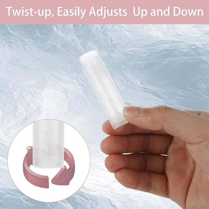 200PCS Lip Balm Tubes with Caps, Clear Lip Balm Tubes Empty Chapstick Tubes Empty Bulk for DIY Lipstick Homemade 3/16 Oz (5.5 ml)-BrightBean Baby