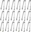 18PCS Mini Tongs for Appetizers, 5Inch Serving Tongs, Ice Tong Appetizer Tong, Small Tongs for Serving Food, Kitchen Utensils for Sugar Cubes, Coffee, Tea Party, Dessert, Charcuterie Board