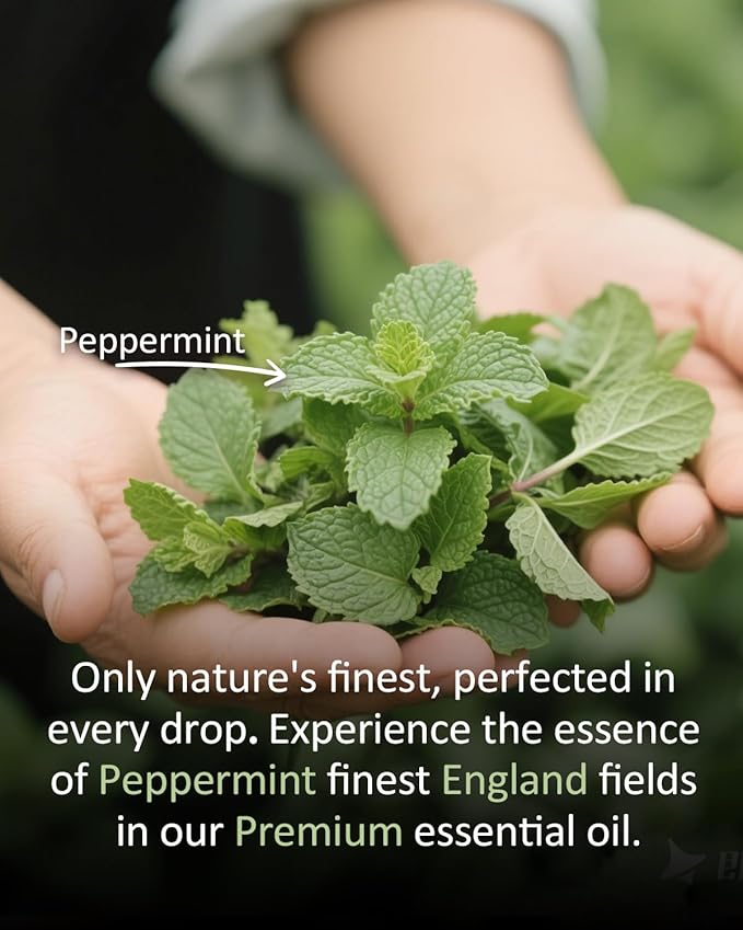 Pure Peppermint Essential Oil, 100% Pure Natural Peppermint Essential Oil, Premium Grade Essential Oils for Diffusers for Home, Skin, Care Massage, Soap Making, Aromatherapy, 4 Fl Oz | 120ml-BrightBean Baby