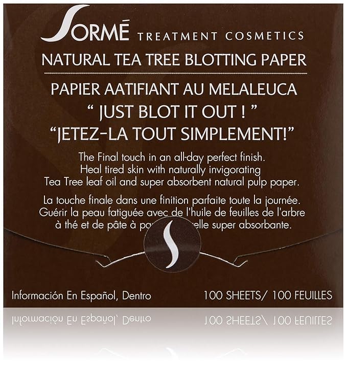 Sorme' Treatment Cosmetics Blotting Paper, Tea Tea, 0.5 oz.-BrightBean Baby