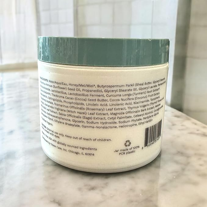 Yobee Body & Face Moisturizing Cream for Dry, Sensitive Skin | Probiotic extracts, Honey, Turmeric, Vitamin B12, Ceramides, Shea Butter | Fragrance Free | For Kids & Adults (6)-BrightBean Baby