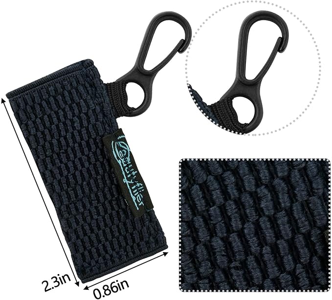 Beautyflier Cute Elastic Lip Balm Holder Keychain, Lipstick Sleeve Chapstick Sleeve Holder for Burts Bees Chapstick-BrightBean Baby