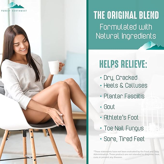 Super Size 8 OZ Extra Strength Natural Tea Tree & Peppermint Foot & Body Cream-Soothes Itching & Burning - Refreshing Odor Control & Sweat Barrier- Softens & Hydrates Rough Callused Skin-BrightBean Baby